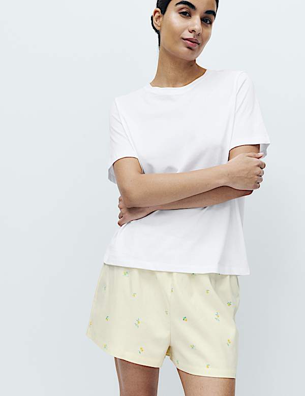 Cotton Rich Printed Shortie Set