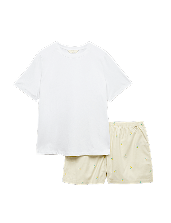 Cotton Rich Printed Shortie Set