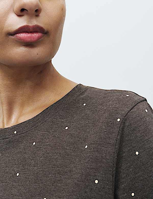 Pure Cotton Printed Cropped Pyjama Set