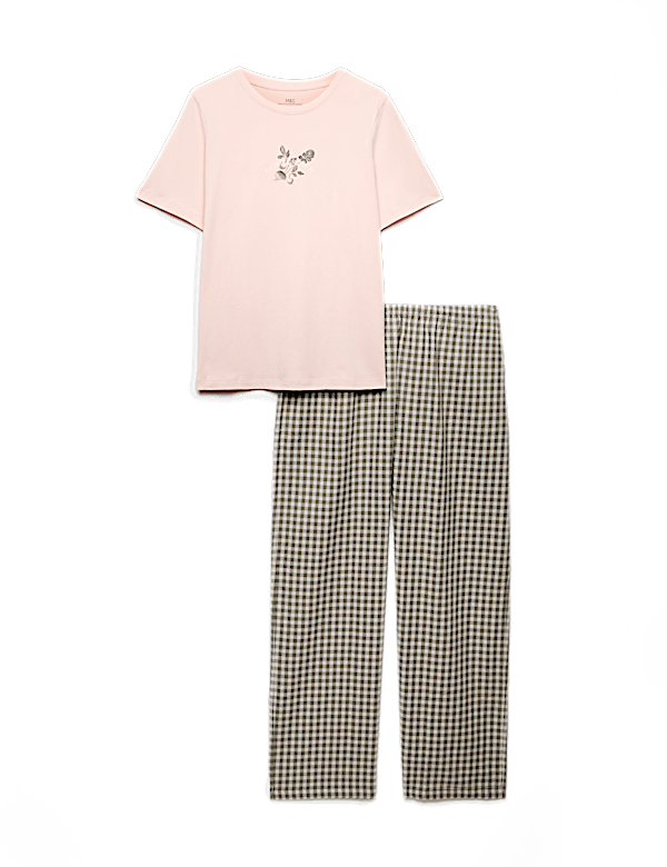 Cotton Rich Printed Pyjama Set