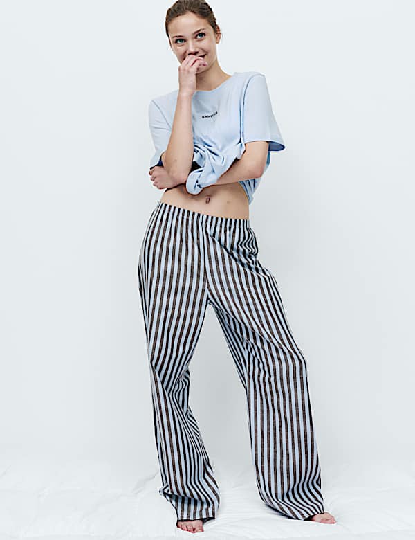 Cotton Rich Printed Pyjama Set
