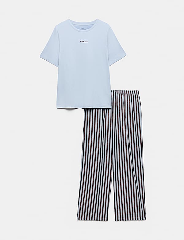 Cotton Rich Printed Pyjama Set - CZ