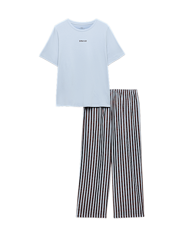 Cotton Rich Printed Pyjama Set