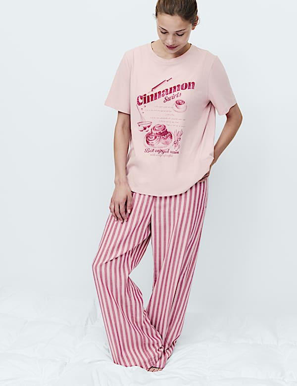 Cotton Rich Printed Pyjama Set