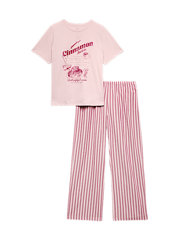 Cotton Rich Printed Pyjama Set