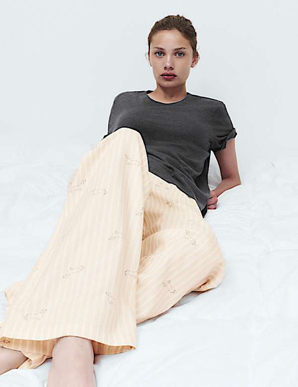 Cotton Rich Printed Pyjama Set