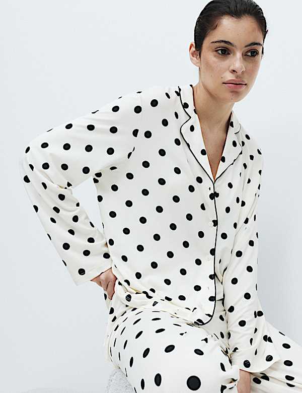 2 Pack Soft Touch Polka Dot Pyjama Sets - TW