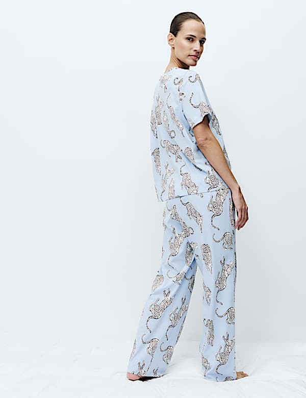 Pure Cotton Printed Short Sleeve Pyjama Set