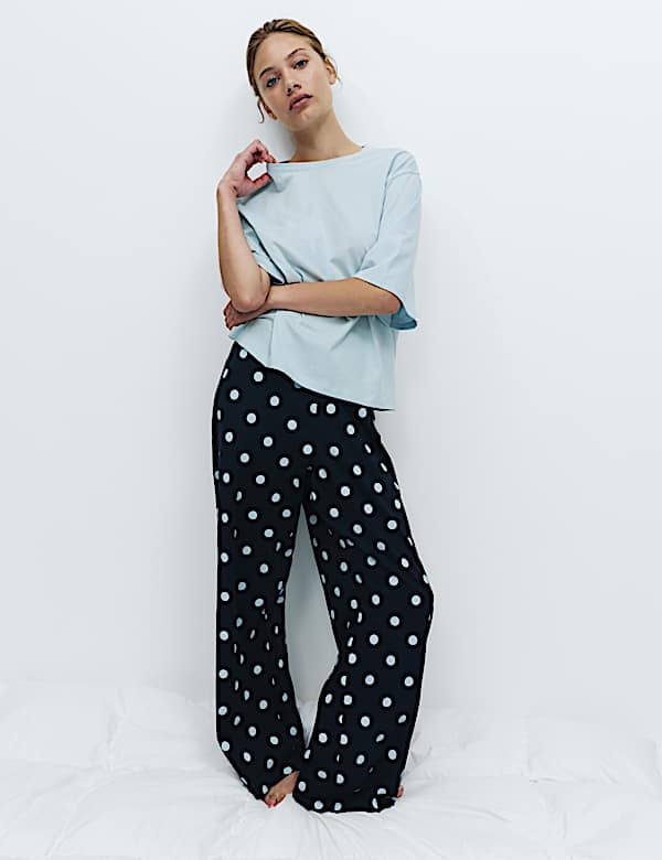 Pure Cotton Printed Drop Shoulder Pyjama Set - CN