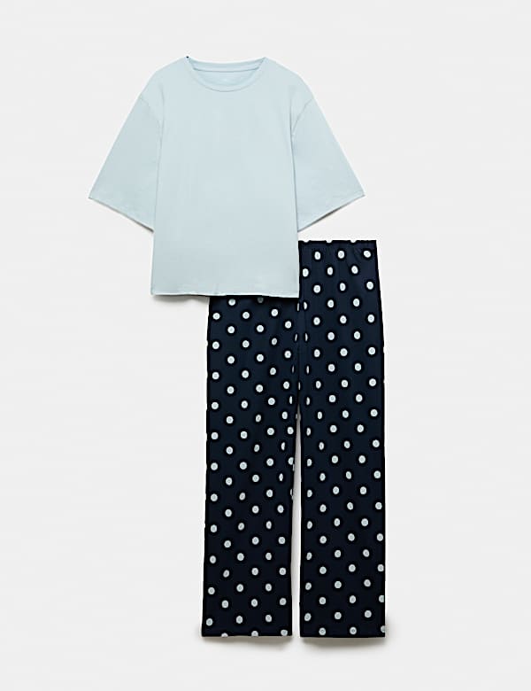 Pure Cotton Printed Drop Shoulder Pyjama Set - CN