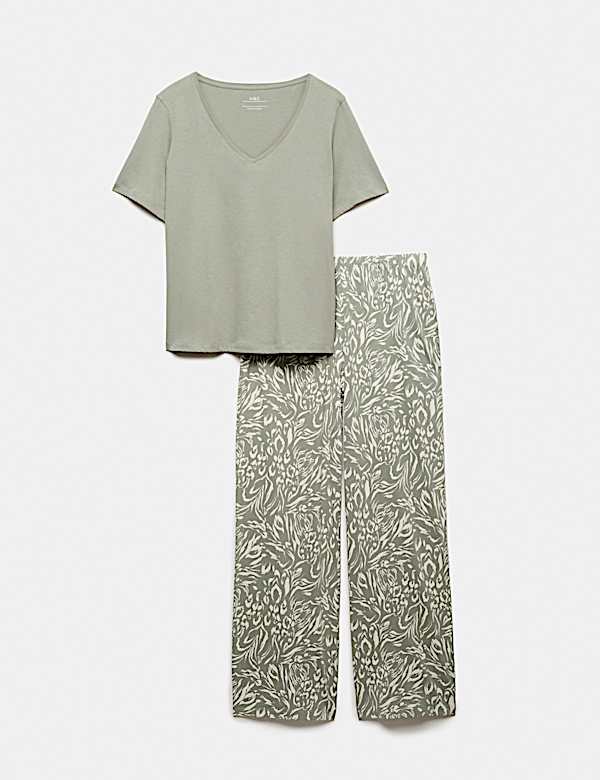 Pure Cotton Checked Long Pyjama Set - AU