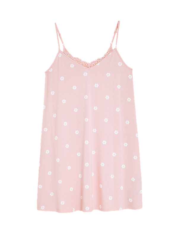 Cotton Modal Ditsy Print Chemise