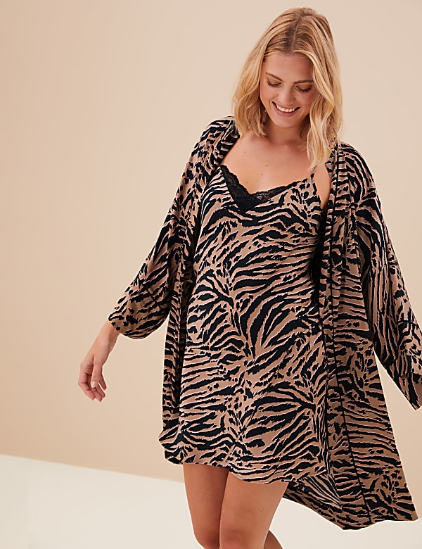 Dream Satin™ Zebra Print Chemise