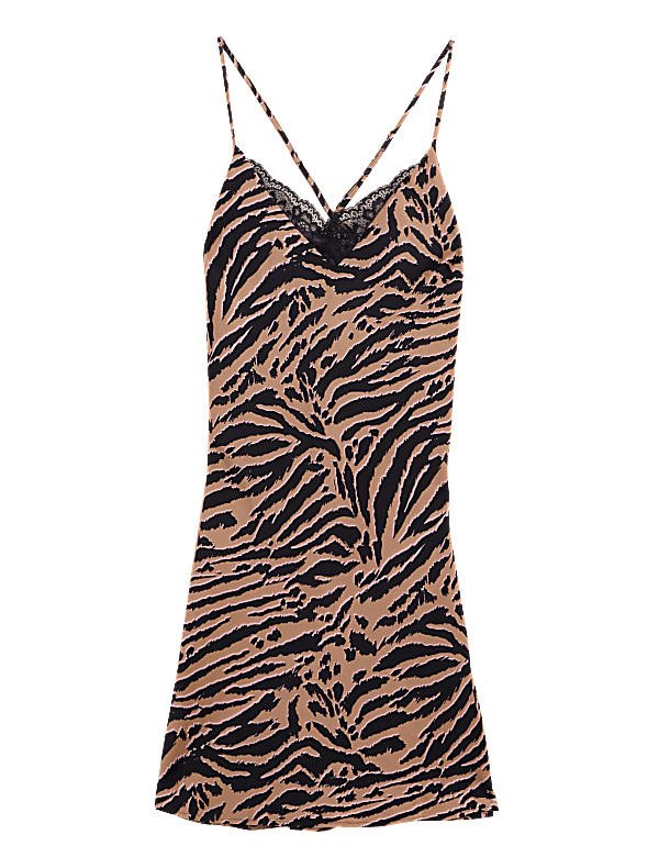 Dream Satin™ Zebra Print Chemise