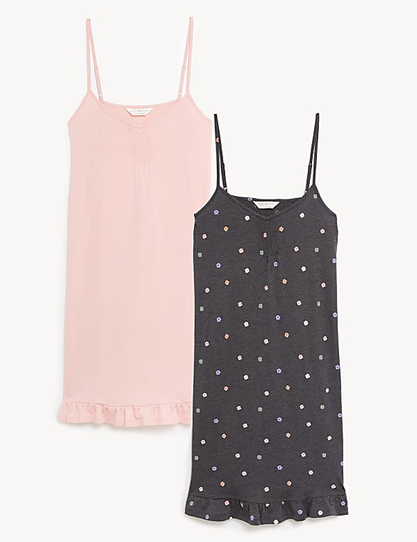 2pk Cotton Rich Chemises
