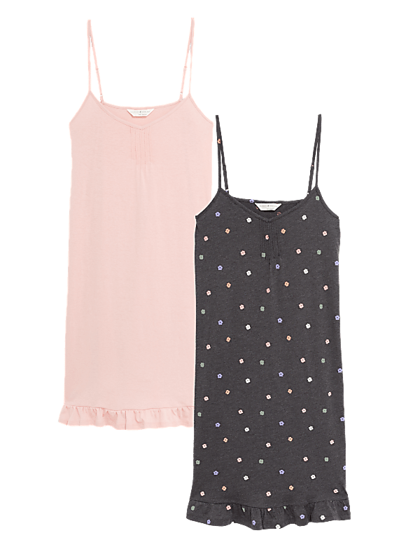 2pk Cotton Rich Chemises