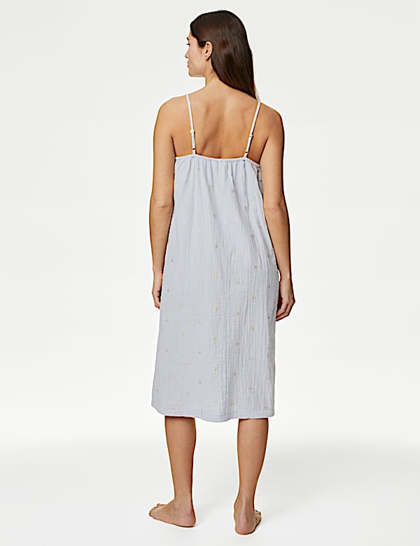 Muslin Print Chemise - US