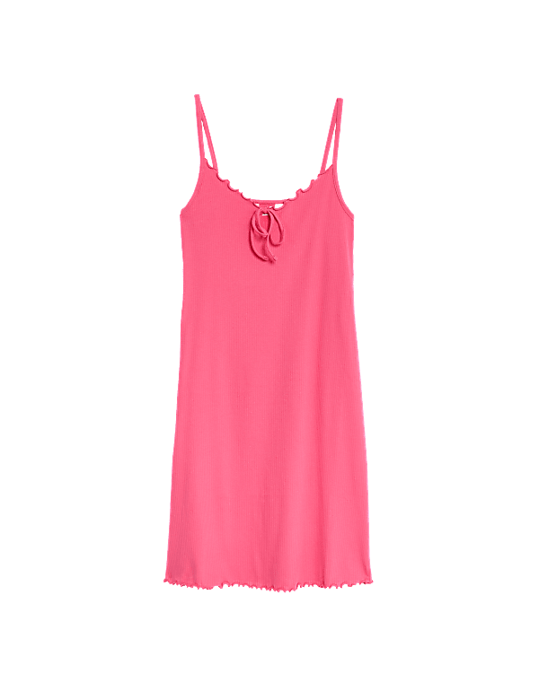 Cotton Rich Ribbed Chemise