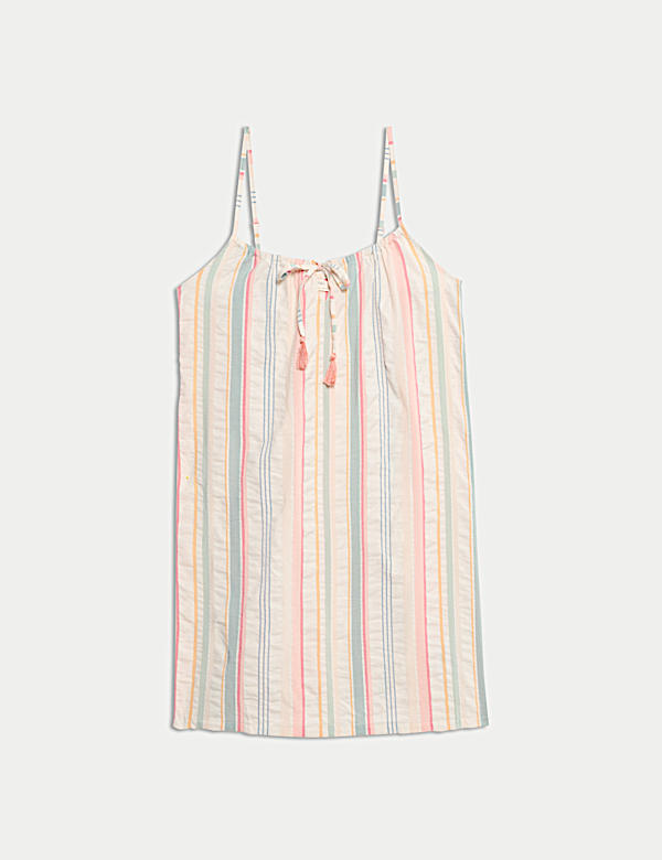 Blazer en coton seersucker à rayures - CH