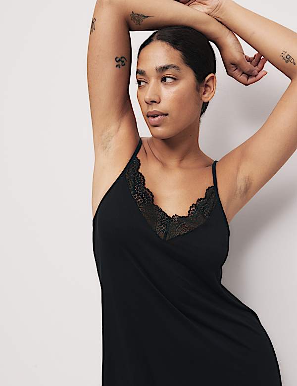 Lace Detail Chemise - SI