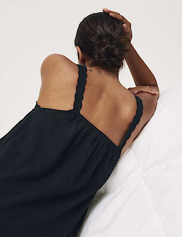 Pure Cotton Broderie Chemise
