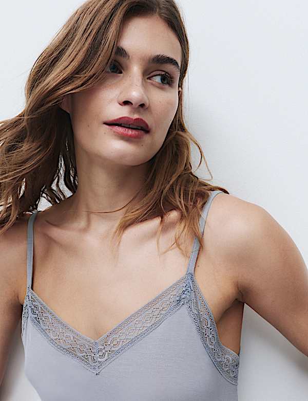 Lace Trim Chemise