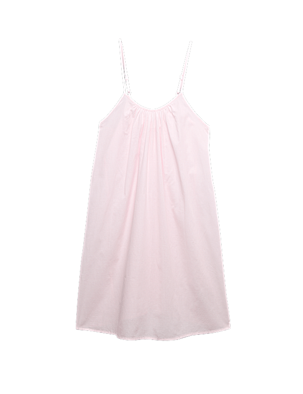 Pure Cotton Striped Short Chemise