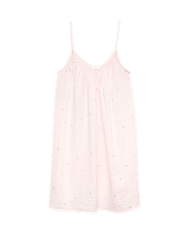 Pure Cotton Muslin Floral Chemsie