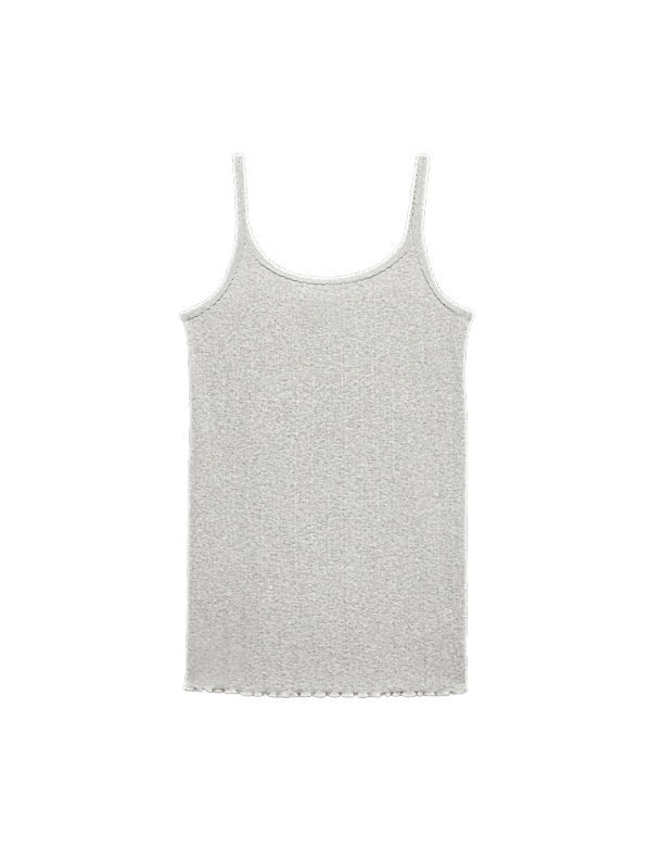Cotton Blend Pointelle Short Chemise
