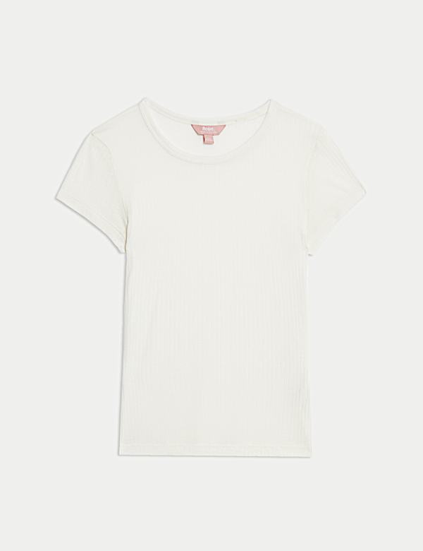 Ribbed Pyjama Top with Wool - HU