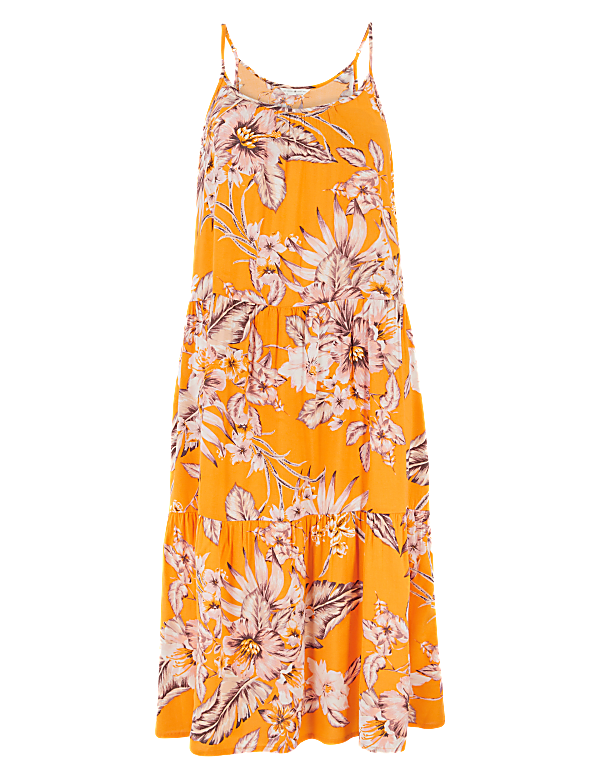 Tropical Print Strappy Nightdress