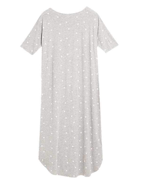 Star Print Long Nightdress