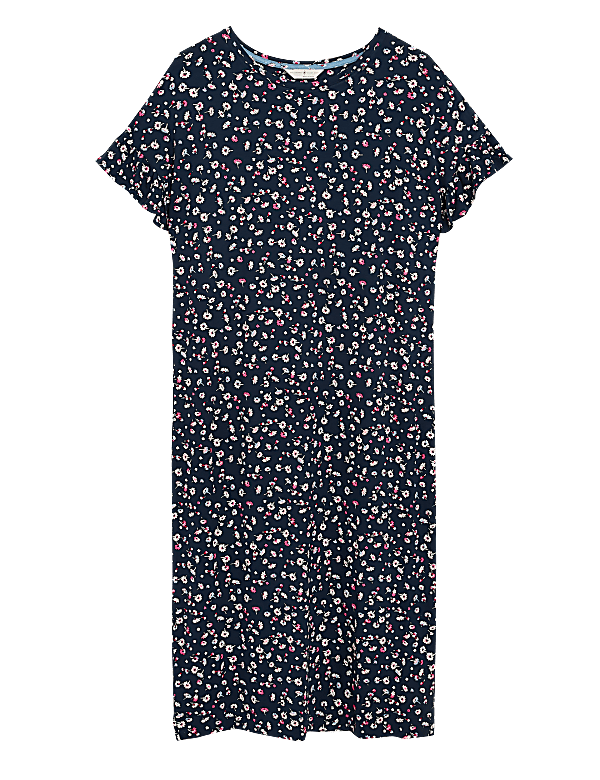 Floral Print Long Nightdress