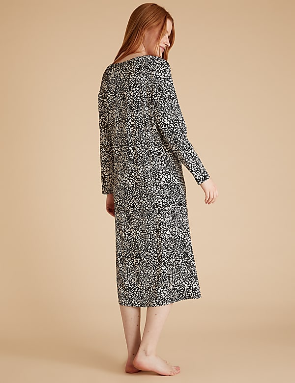 Animal Print Long Nightdress