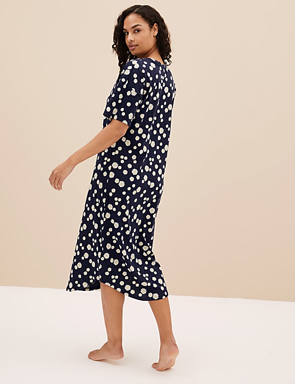 IBO Cotton Daisy AOP Long Nightdress