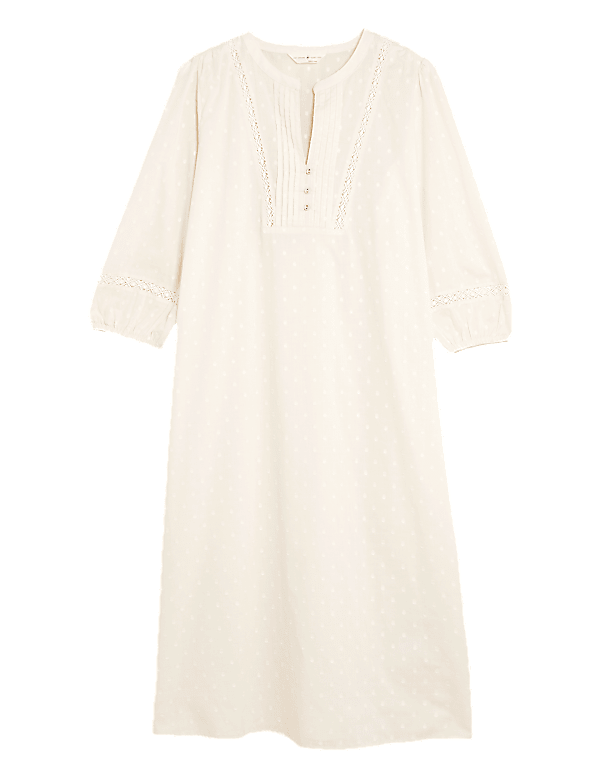 Pure Cotton Dobby Woven Nightdress