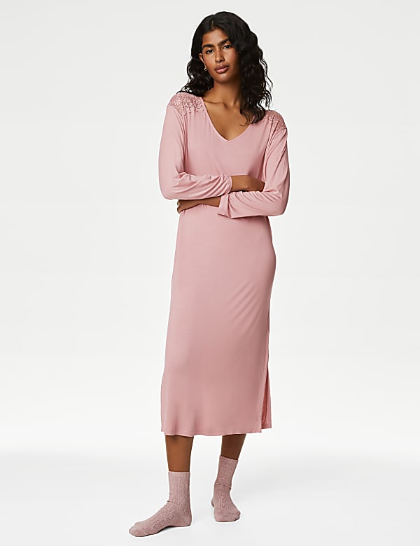 Body Soft™ Lace Trim Nightdress