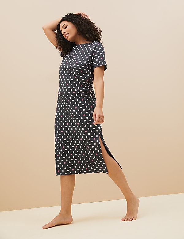 2 Pack Cotton Rich Long Nightdresses