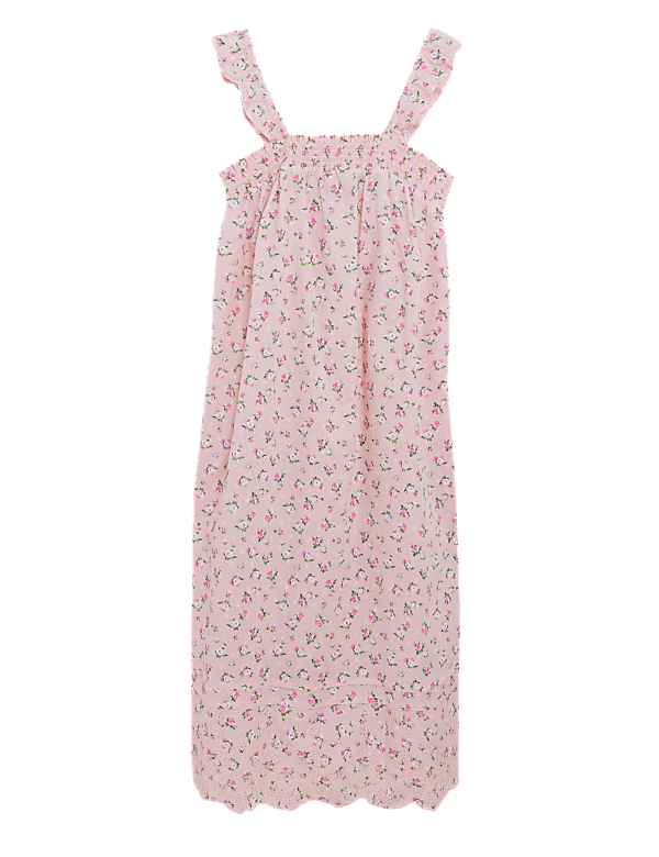 Floral Regular Square Neck Night Dress