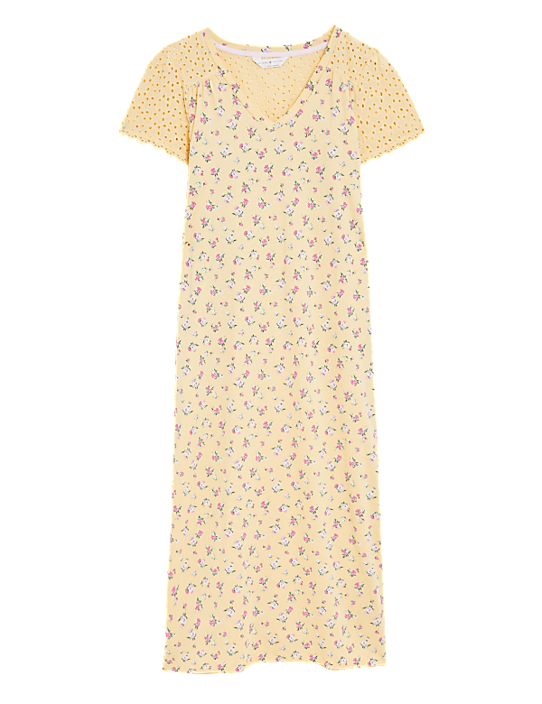 Cotton Mix V Neck Nightdress