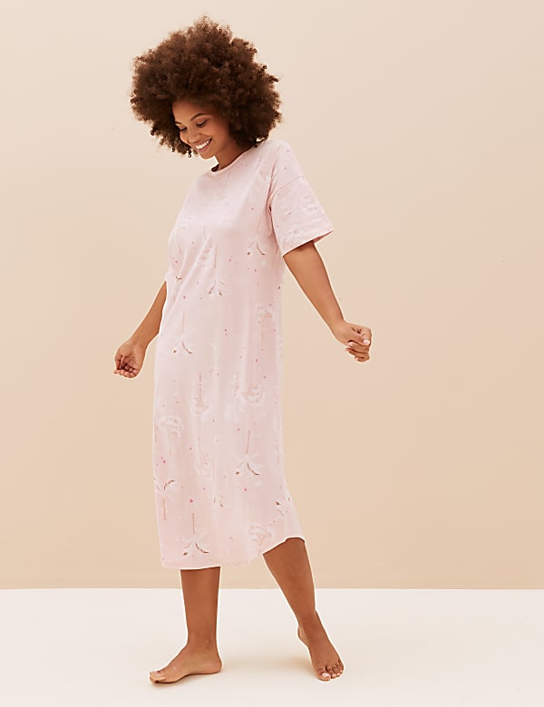 2pk Cotton Rich Printed Long Nightdresses