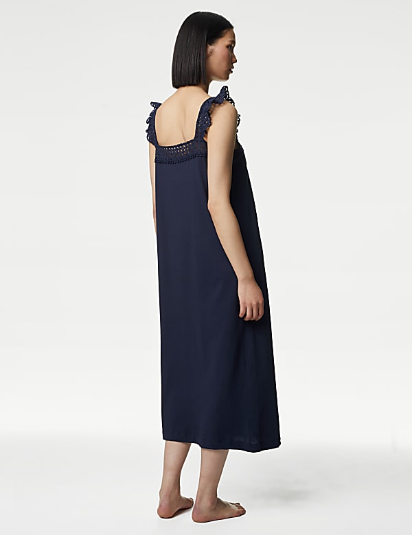 Pure Cotton Broderie Nightdress