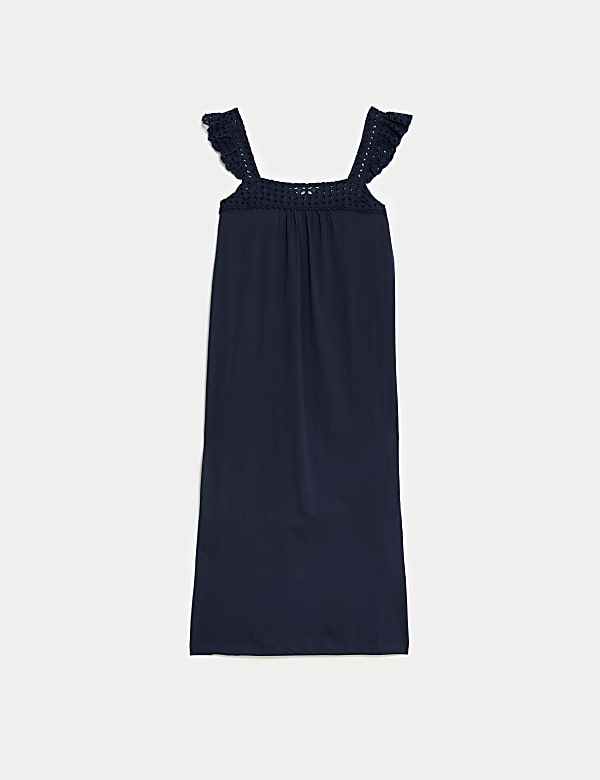 Pure Cotton Broderie Nightdress - IT