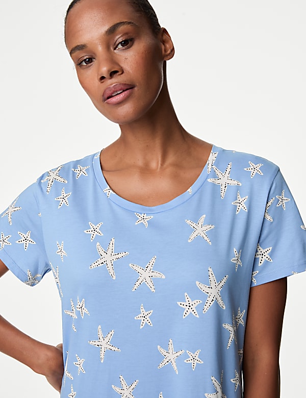 Cotton Modal Printed Nightdress