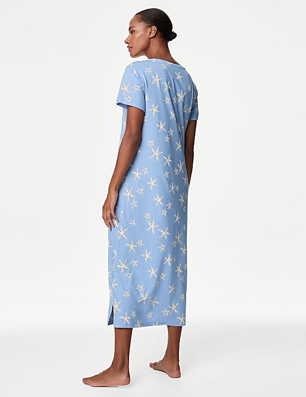 Cotton Modal Printed Nightdress
