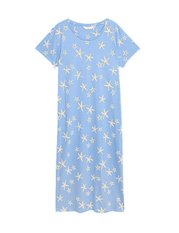 Cotton Modal Printed Nightdress