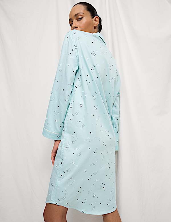 Cotton Sateen Eid Print Nightshirt - CN