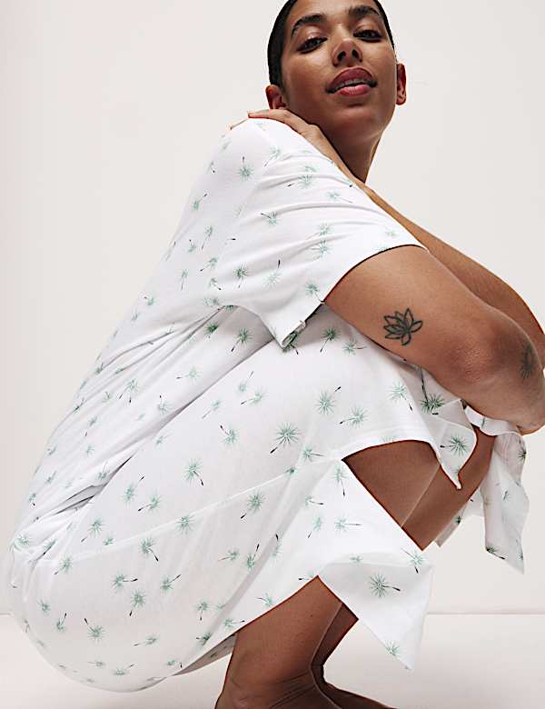 Εμπριμέ μακρύ νυχτικό Cool Comfort™ - GR