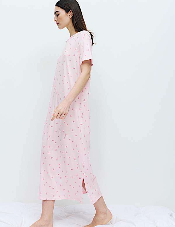 Cotton Modal Printed Nightdress