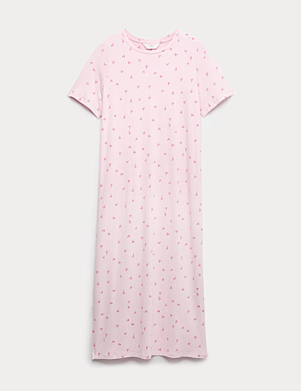 Cotton Modal Printed Nightdress - JP